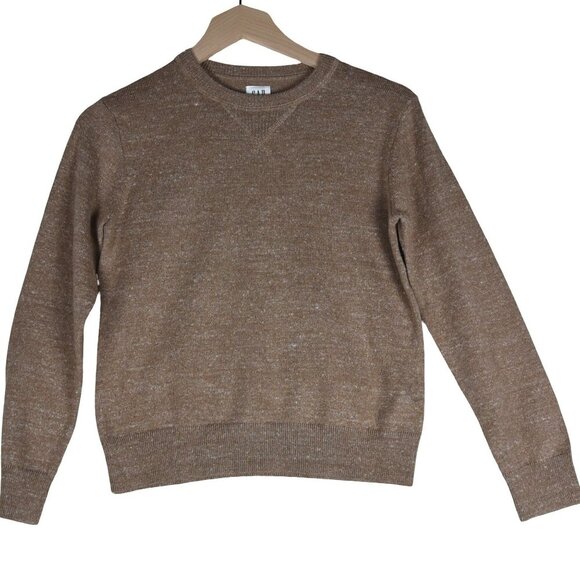 GAP Kids Brown Marled Crewneck Pullover Sweater Size L (10-11 Years) - Picture 2 of 7